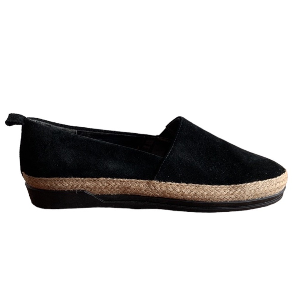 Blondo Waterproof Basha Suede Platform Espadrille Slip-on Black 8.5 Casual